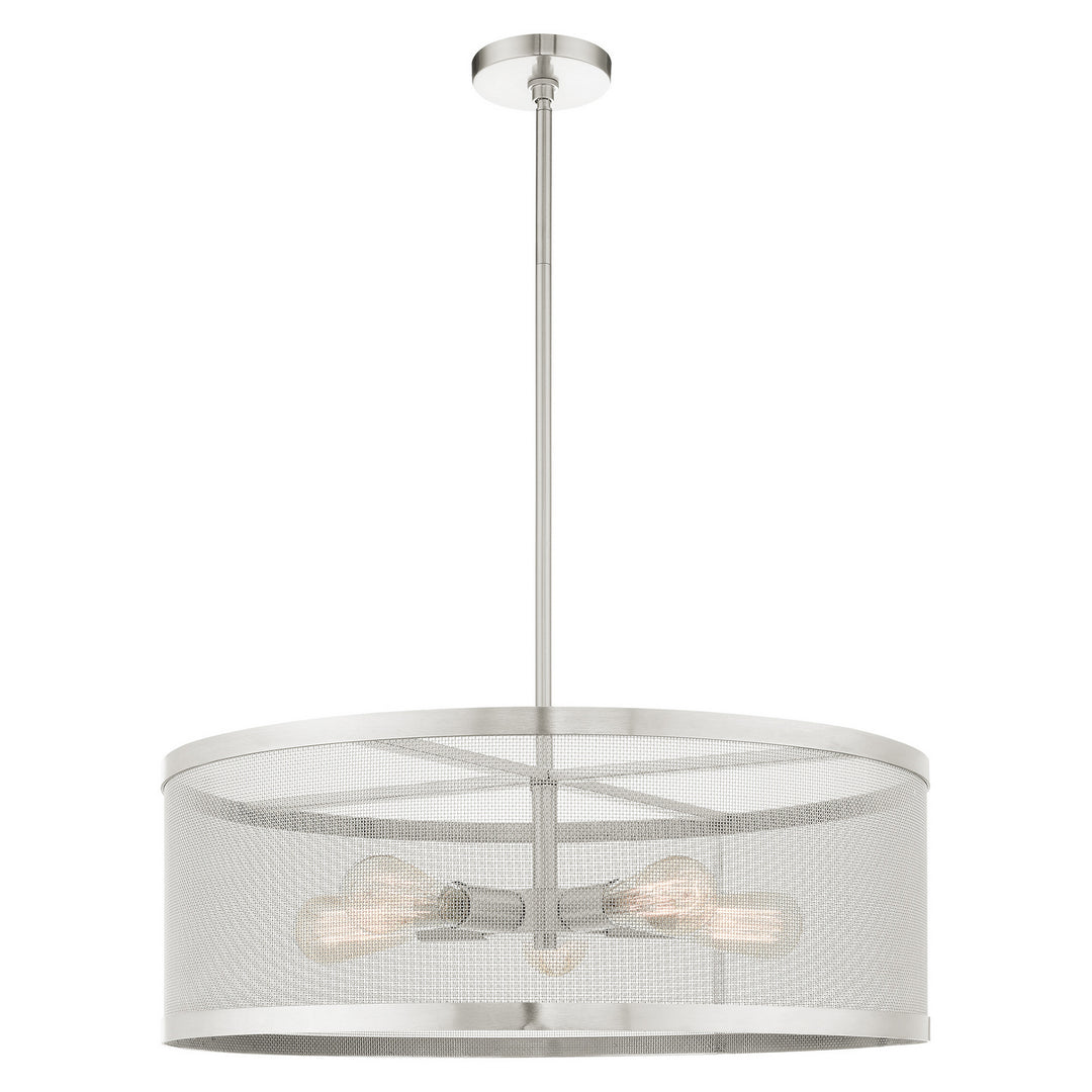 Livex Industro 46215-91 Pendant Light - Brushed Nickel