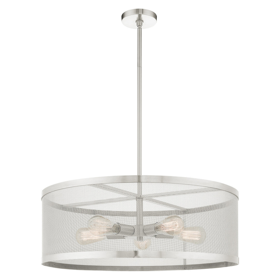 Livex Industro 46215-91 Pendant Light - Brushed Nickel