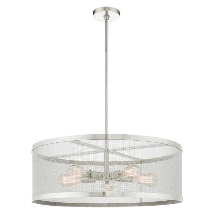 Livex Industro 46215-91 Pendant Light - Brushed Nickel
