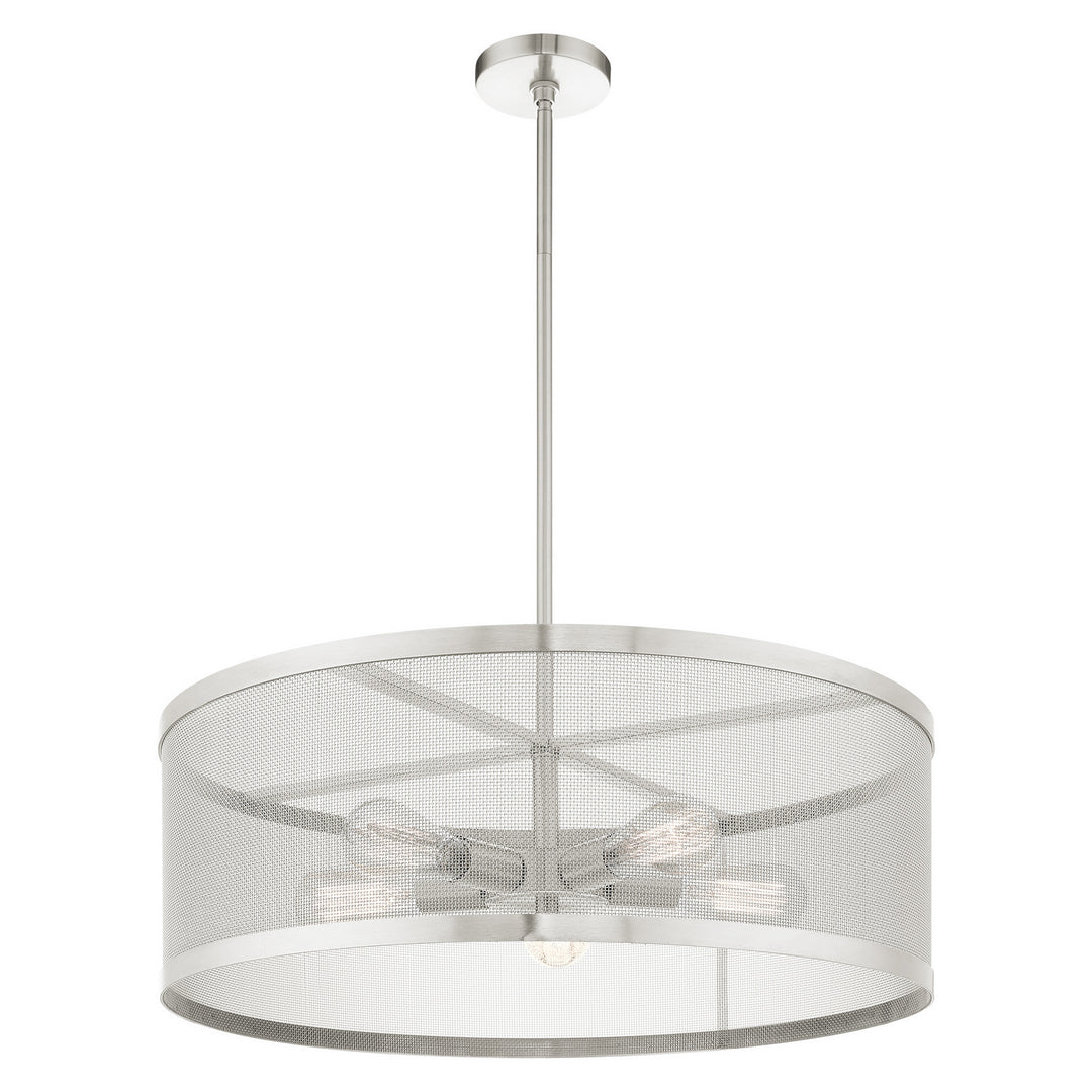 Livex Industro 46215-91 Pendant Light - Brushed Nickel