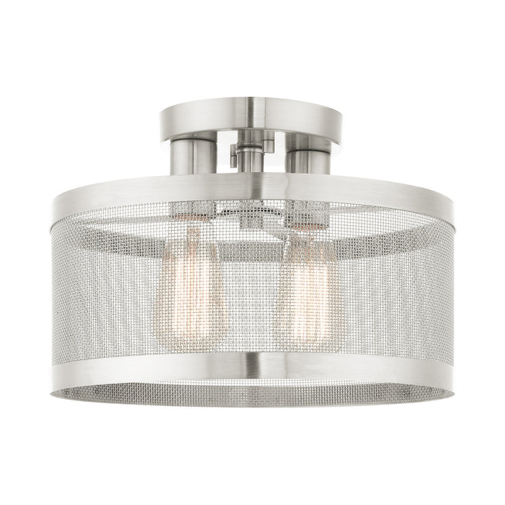 Livex Industro 46217-91 Ceiling Light - Brushed Nickel