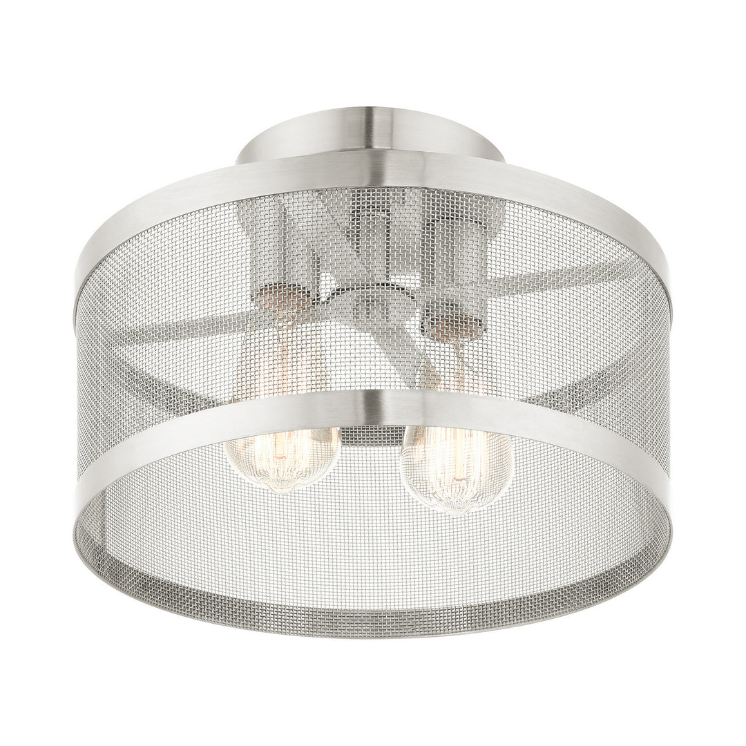 Livex Industro 46217-91 Ceiling Light - Brushed Nickel