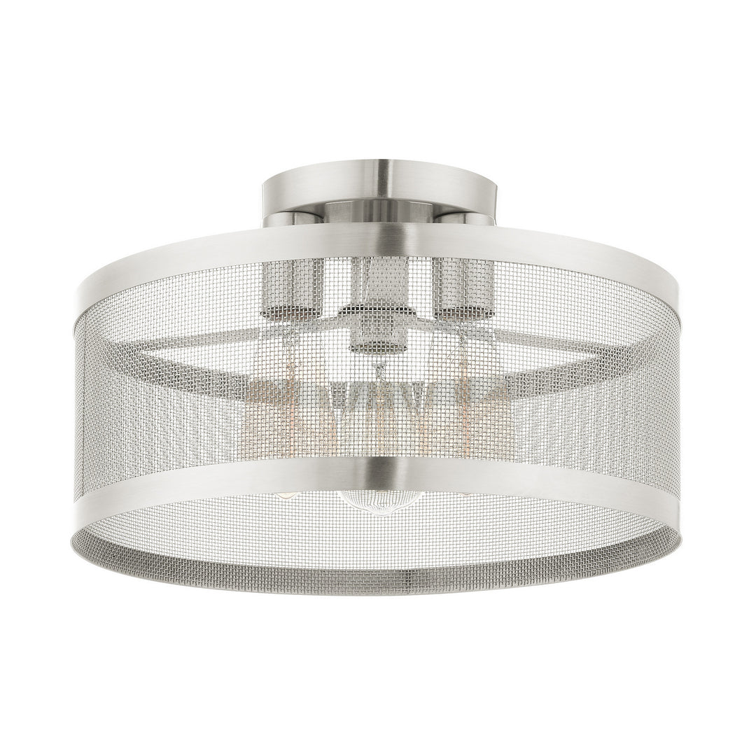 Livex Industro 46218-91 Ceiling Light - Brushed Nickel