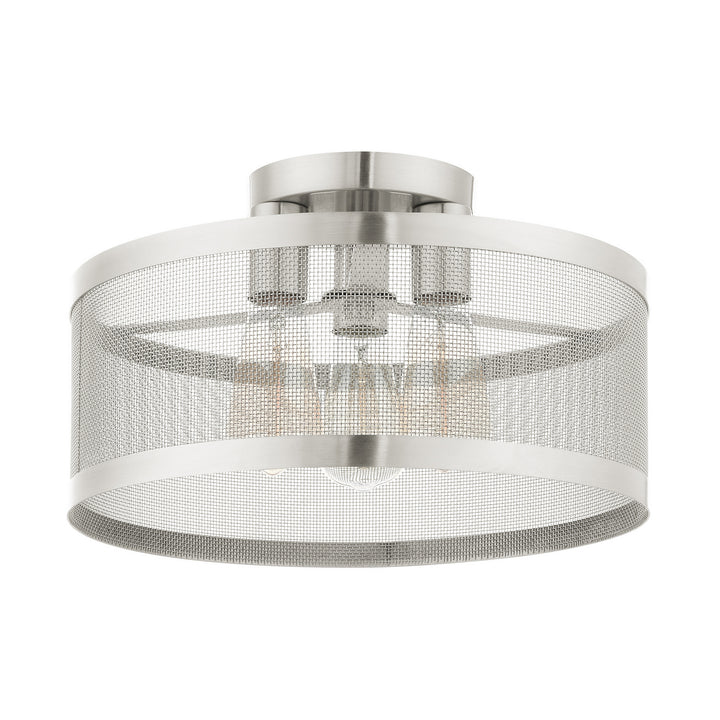 Livex Industro 46218-91 Ceiling Light - Brushed Nickel