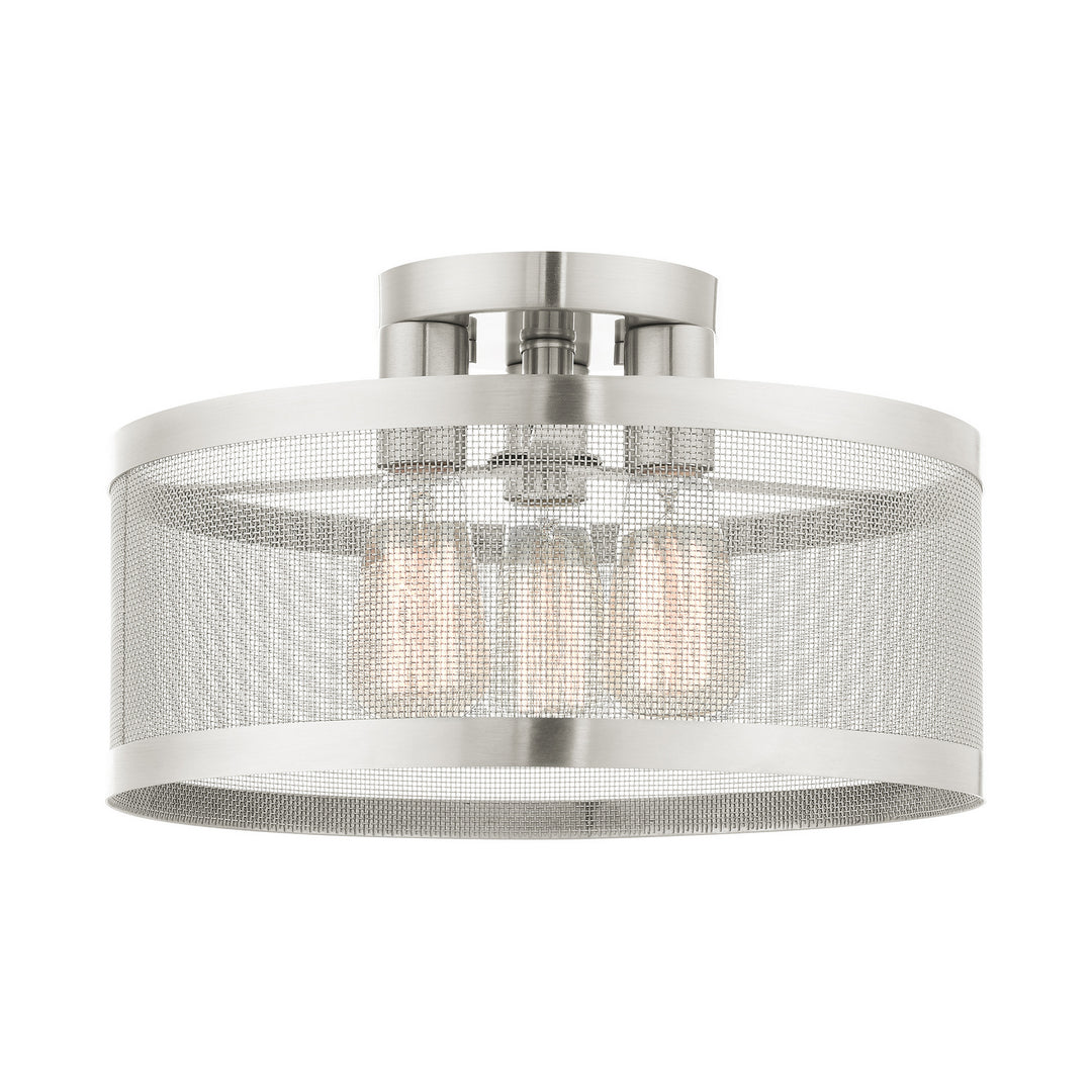 Livex Industro 46218-91 Ceiling Light - Brushed Nickel