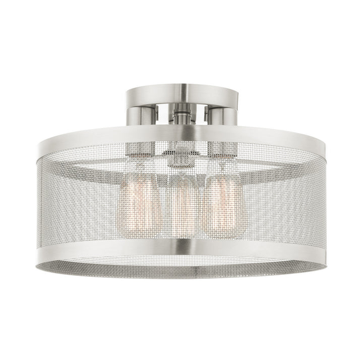 Livex Industro 46218-91 Ceiling Light - Brushed Nickel