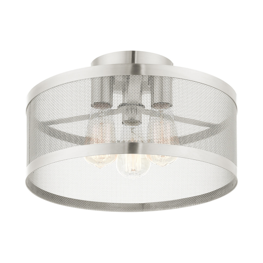 Livex Industro 46218-91 Ceiling Light - Brushed Nickel