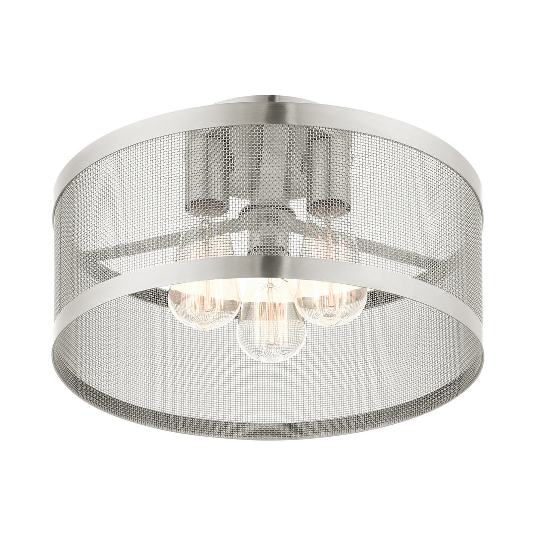 Livex Industro 46218-91 Ceiling Light - Brushed Nickel