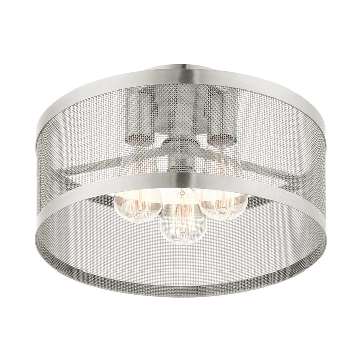 Livex Industro 46218-91 Ceiling Light - Brushed Nickel