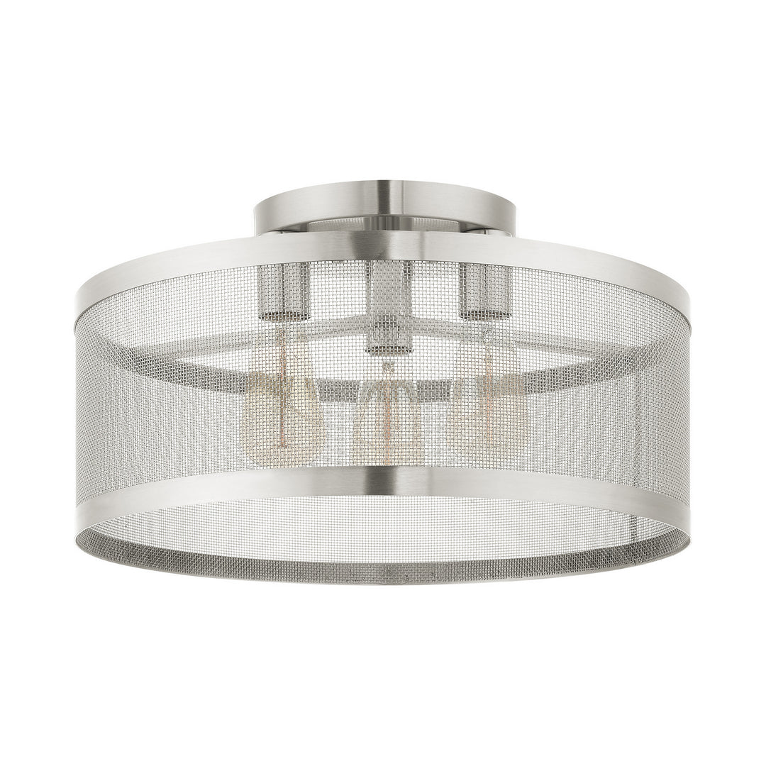 Livex Industro 46219-91 Ceiling Light - Brushed Nickel