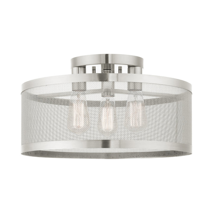 Livex Industro 46219-91 Ceiling Light - Brushed Nickel