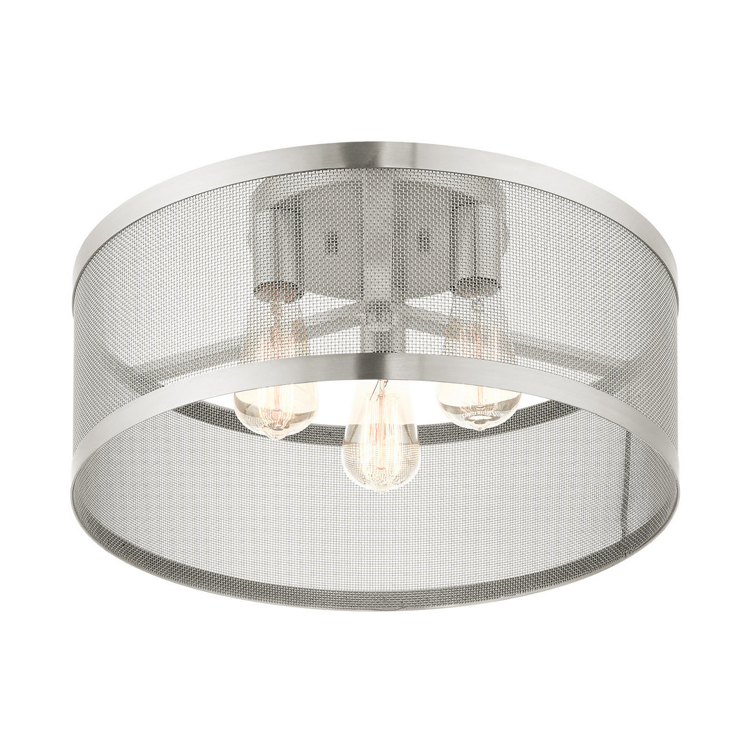 Livex Industro 46219-91 Ceiling Light - Brushed Nickel