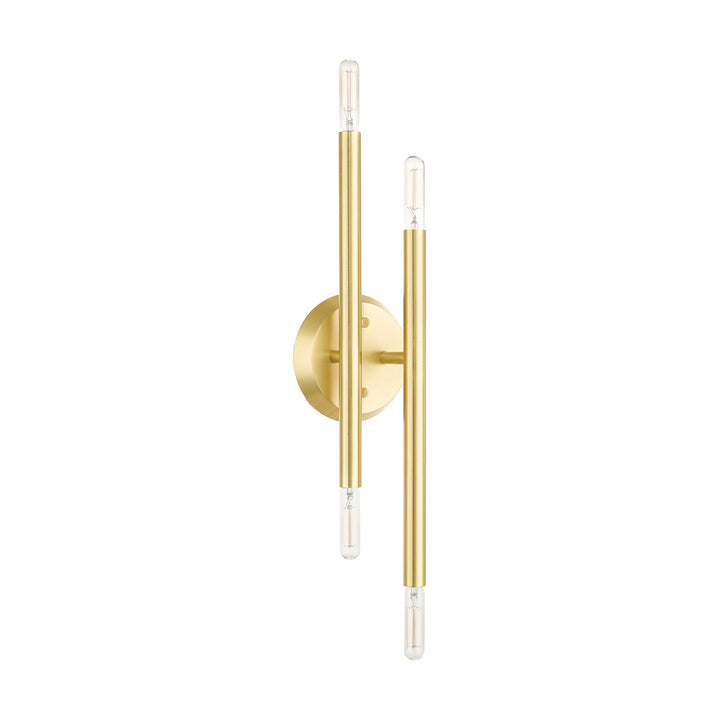 Livex Soho 46771-12 Wall Sconce Light - Satin Brass