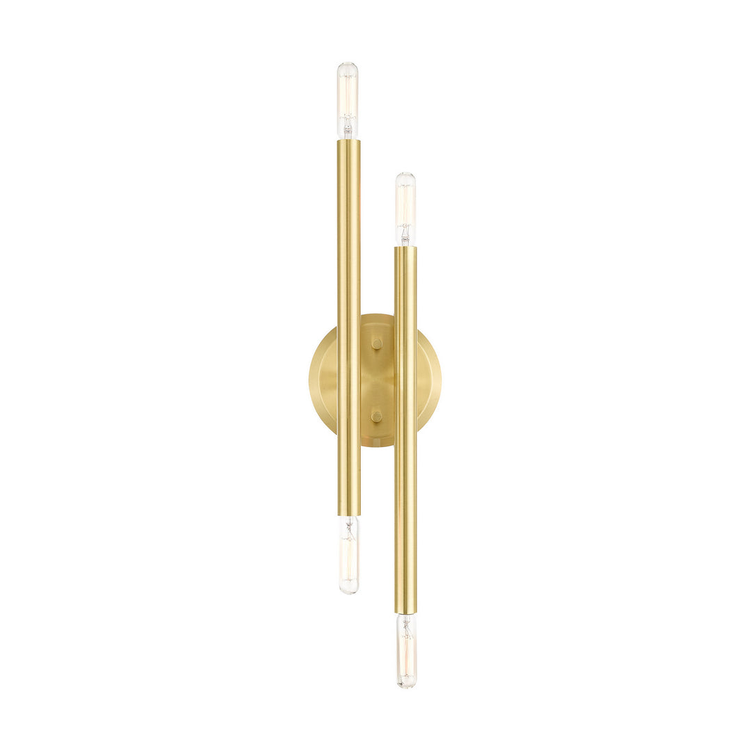 Livex Soho 46771-12 Wall Sconce Light - Satin Brass
