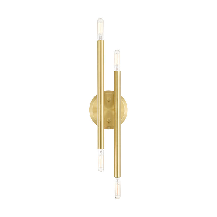 Livex Soho 46771-12 Wall Sconce Light - Satin Brass