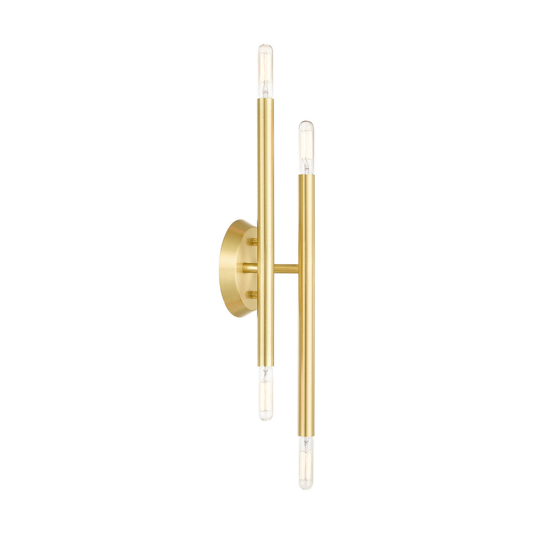 Livex Soho 46771-12 Wall Sconce Light - Satin Brass