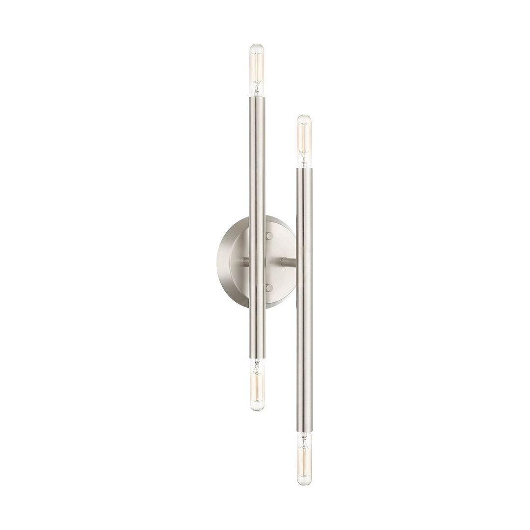 Livex Soho 46771-91 Wall Sconce Light - Brushed Nickel