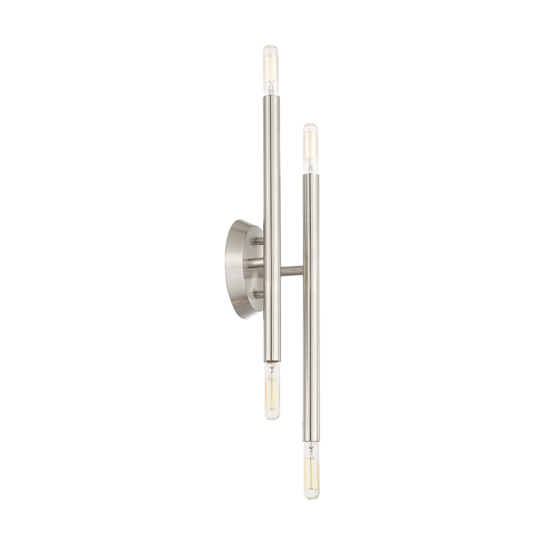 Livex Soho 46771-91 Wall Sconce Light - Brushed Nickel