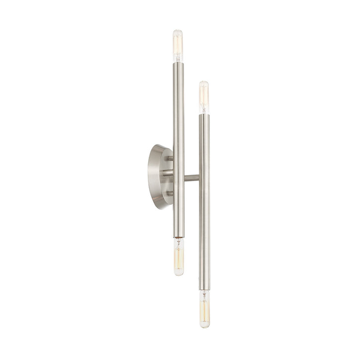 Livex Soho 46771-91 Wall Sconce Light - Brushed Nickel