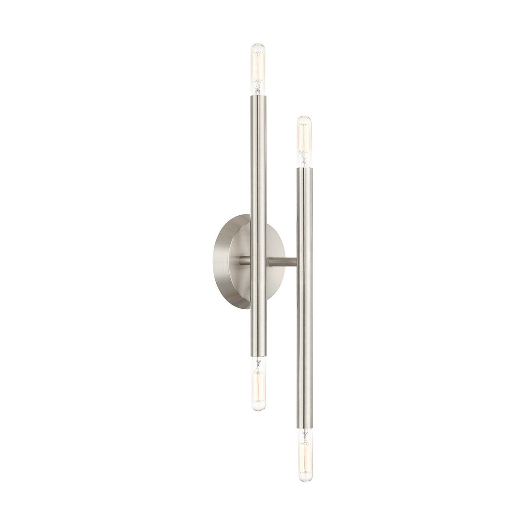 Livex Soho 46771-91 Wall Sconce Light - Brushed Nickel