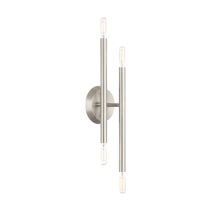 Livex Soho 46771-91 Wall Sconce Light - Brushed Nickel