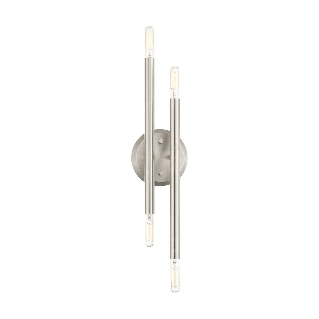 Livex Soho 46771-91 Wall Sconce Light - Brushed Nickel