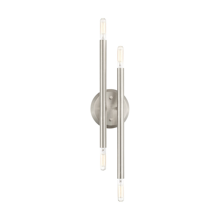 Livex Soho 46771-91 Wall Sconce Light - Brushed Nickel