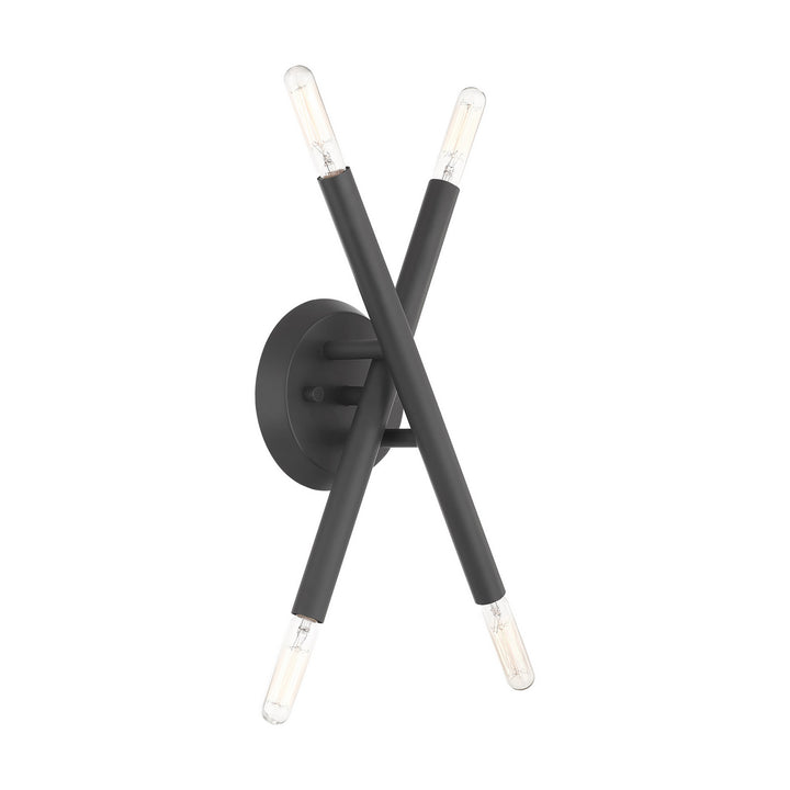 Livex Soho 46772-76 Wall Sconce Light - Scandinavian Gray