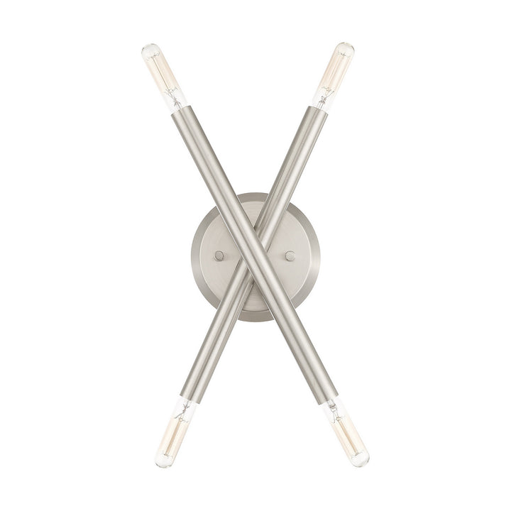 Livex Soho 46772-91 Wall Sconce Light - Brushed Nickel