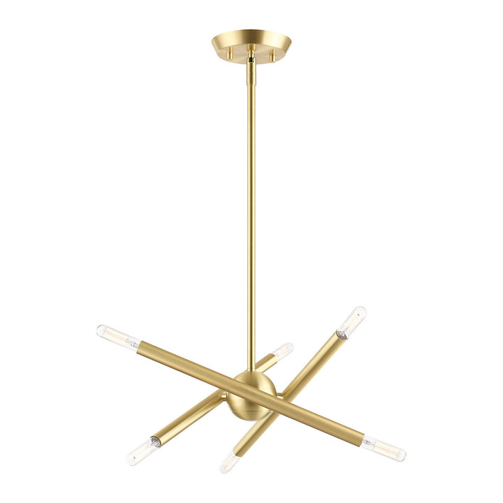 Livex Soho 46773-12 Chandelier Light - Satin Brass