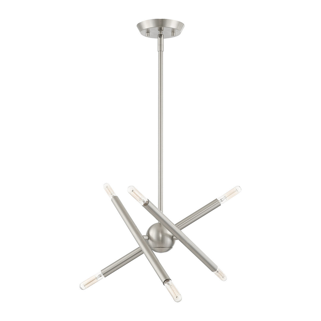 Livex Soho 46773-91 Chandelier Light - Brushed Nickel