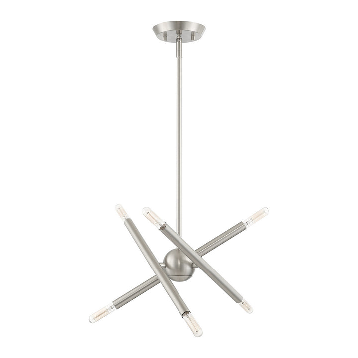 Livex Soho 46773-91 Chandelier Light - Brushed Nickel