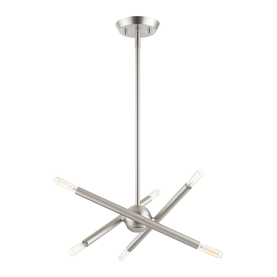 Livex Soho 46773-91 Chandelier Light - Brushed Nickel
