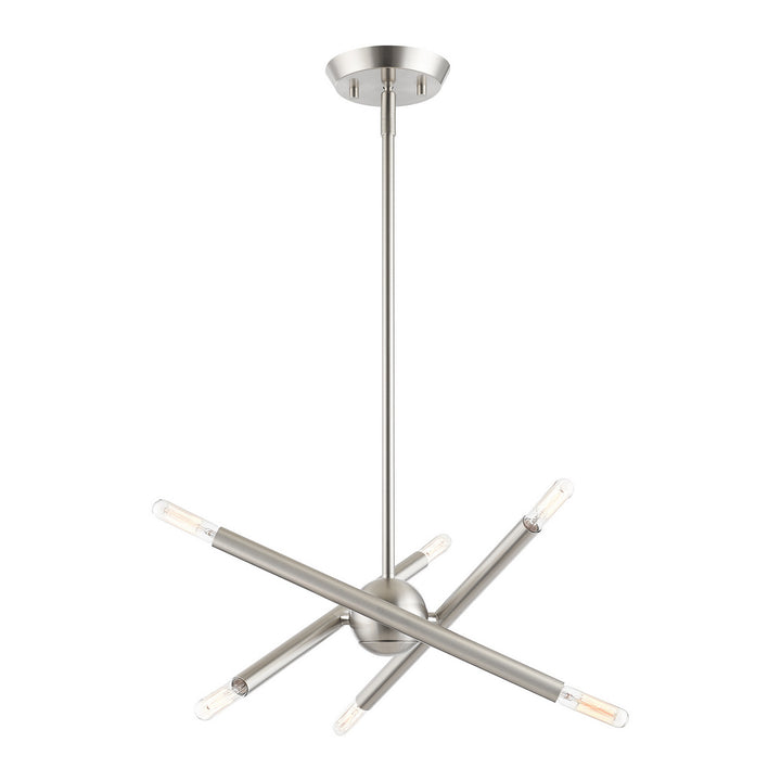 Livex Soho 46773-91 Chandelier Light - Brushed Nickel