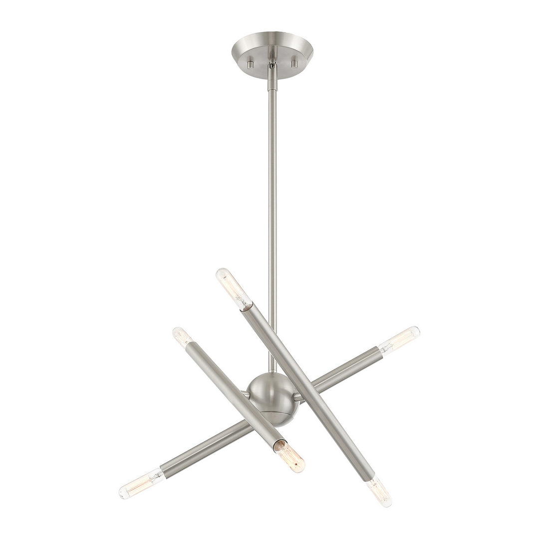 Livex Soho 46773-91 Chandelier Light - Brushed Nickel