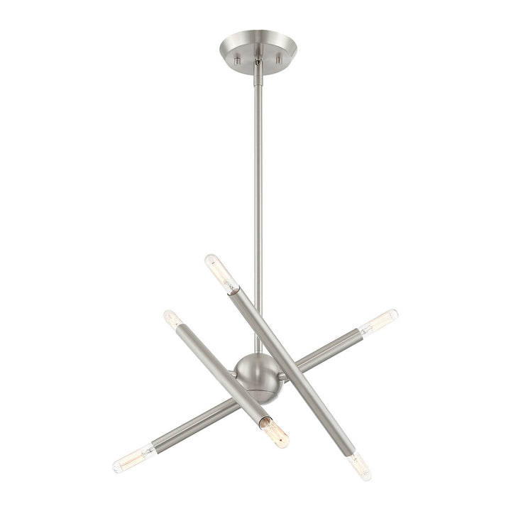 Livex Soho 46773-91 Chandelier Light - Brushed Nickel