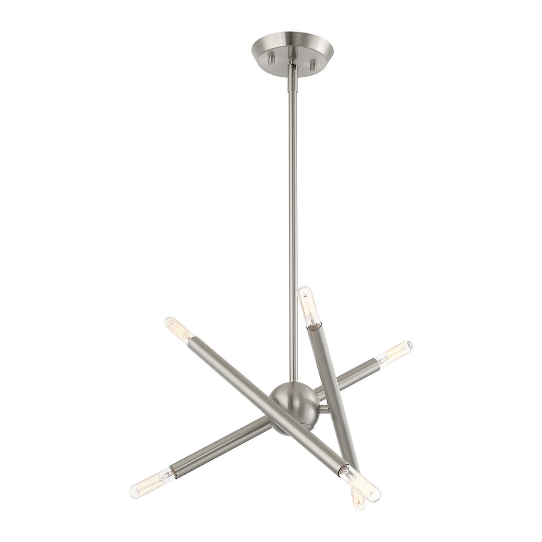 Livex Soho 46773-91 Chandelier Light - Brushed Nickel