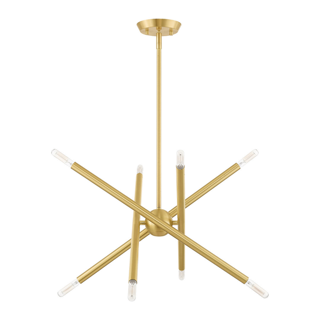 Livex Soho 46774-12 Chandelier Light - Satin Brass