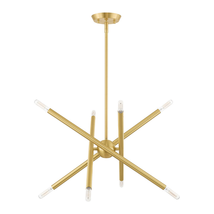 Livex Soho 46774-12 Chandelier Light - Satin Brass