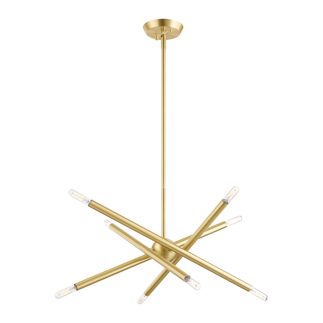 Livex Soho 46774-12 Chandelier Light - Satin Brass