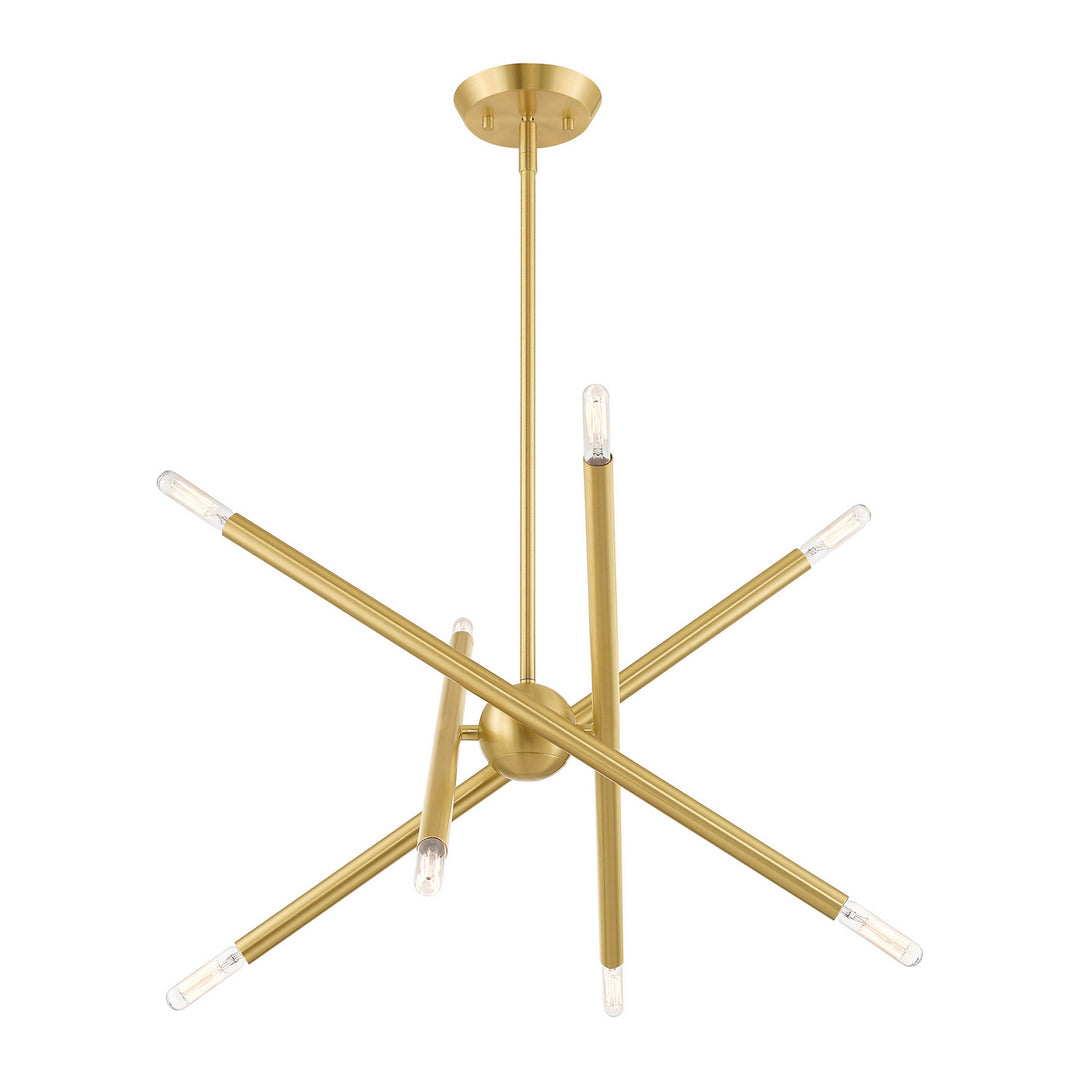 Livex Soho 46774-12 Chandelier Light - Satin Brass