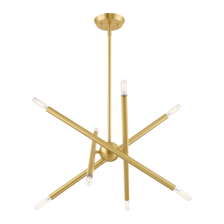 Livex Soho 46774-12 Chandelier Light - Satin Brass