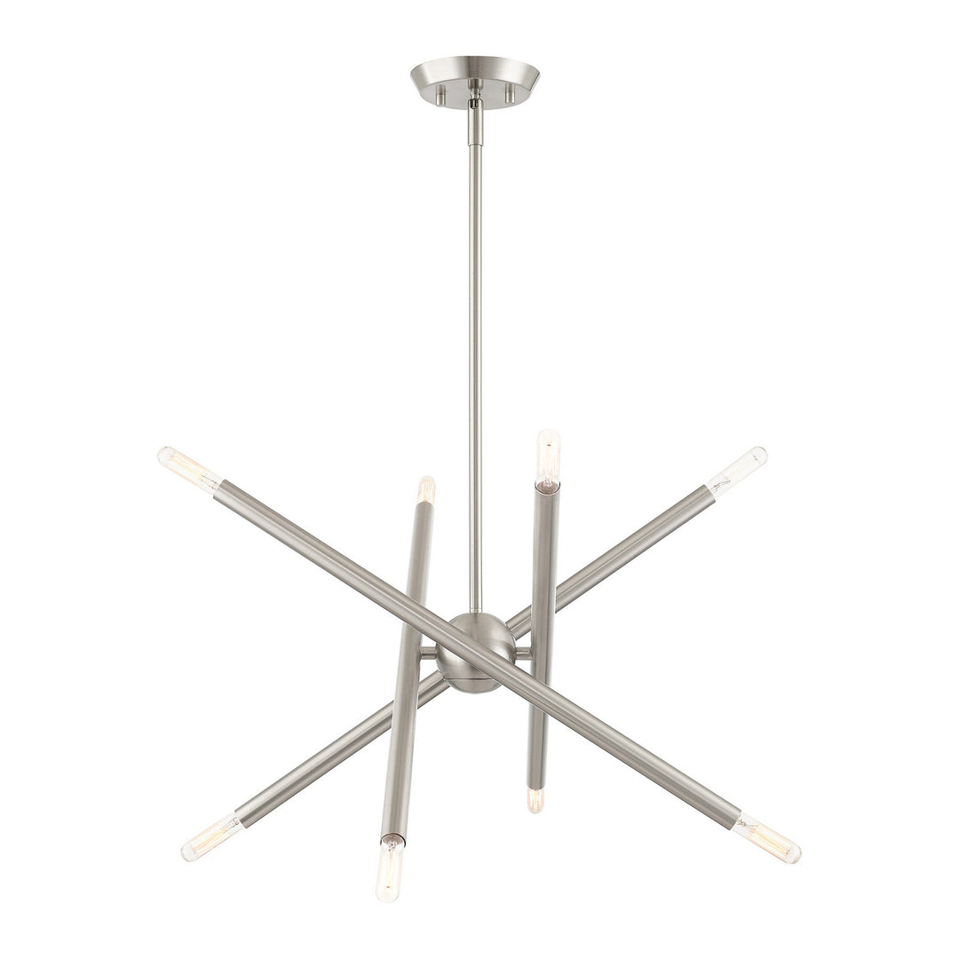 Livex Soho 46774-91 Chandelier Light - Brushed Nickel