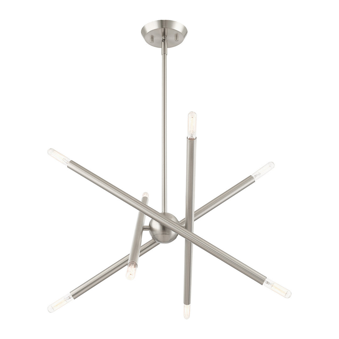 Livex Soho 46774-91 Chandelier Light - Brushed Nickel