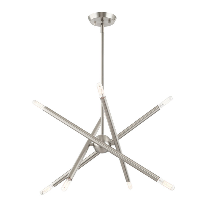 Livex Soho 46774-91 Chandelier Light - Brushed Nickel