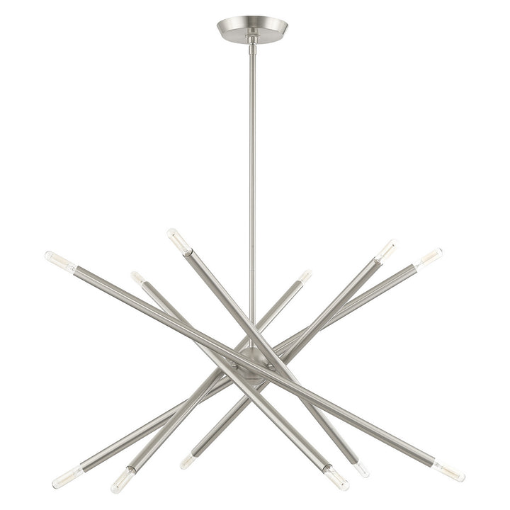 Livex Soho 46776-91 Chandelier Light - Brushed Nickel