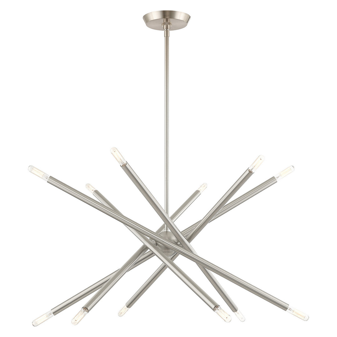 Livex Soho 46776-91 Chandelier Light - Brushed Nickel