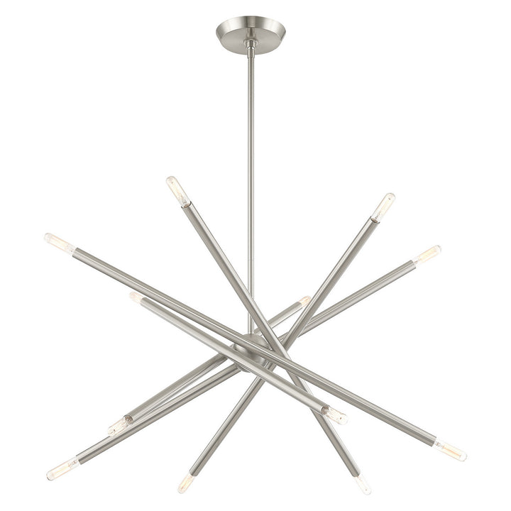 Livex Soho 46776-91 Chandelier Light - Brushed Nickel