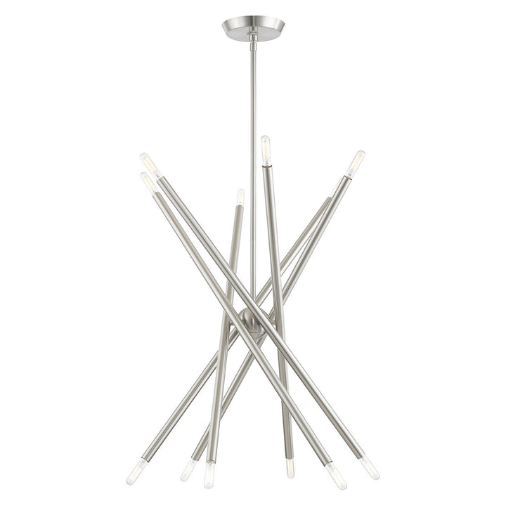 Livex Soho 46776-91 Chandelier Light - Brushed Nickel