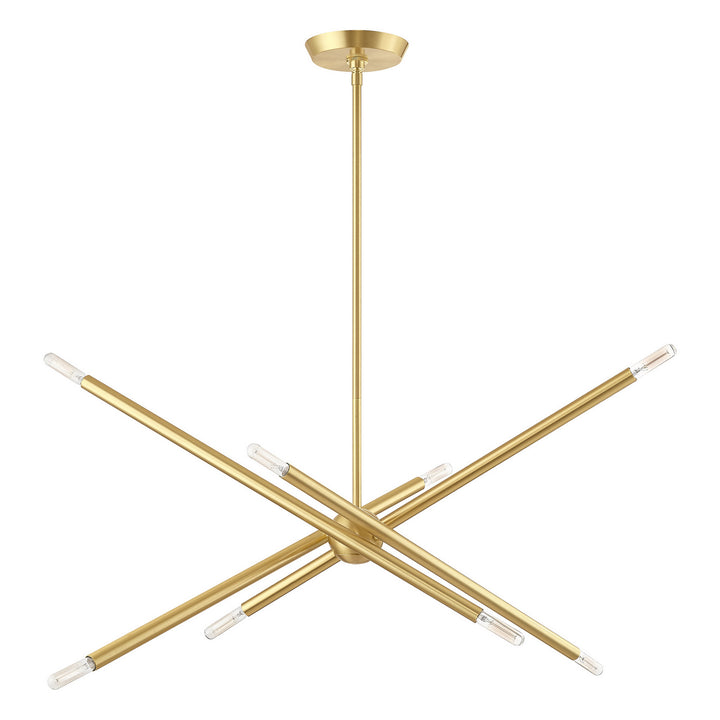 Livex Soho 46778-12 Chandelier Light - Satin Brass